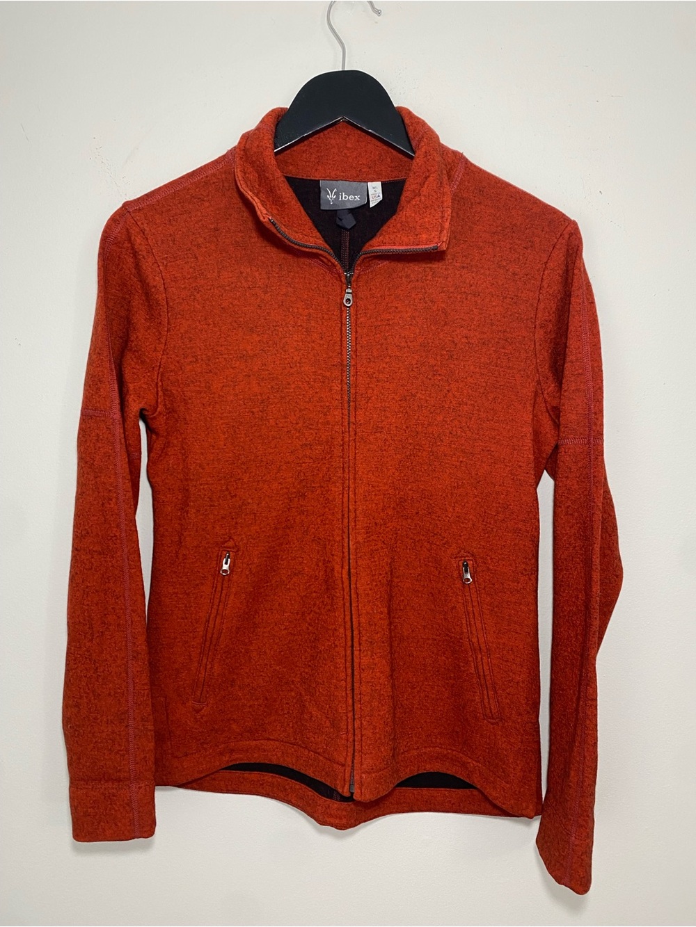 ibex Merino Wool Full zip Sweater Jacket Small